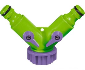 Разветвитель 2-х канал.регул.со штуц.PALISAD (66426)